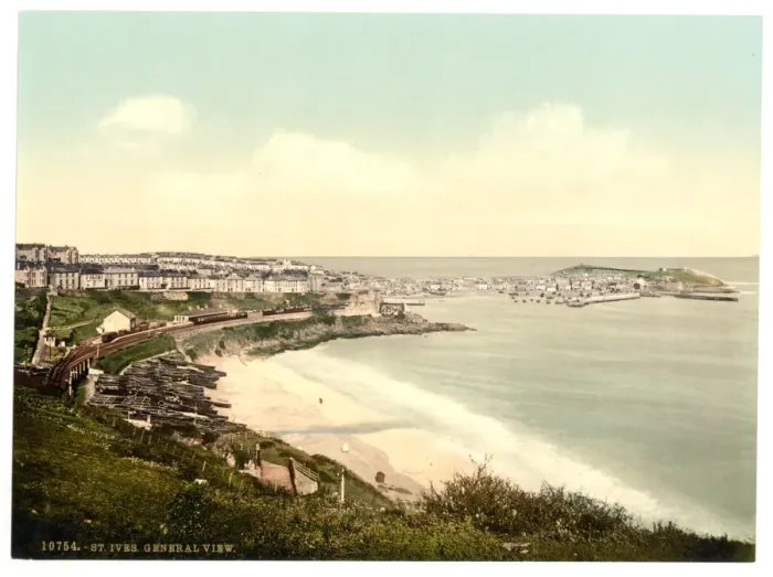 Framed Print : St. Ives, general view, Cornwall, England Framed Print : St. Ives, general view, Cornwall, England