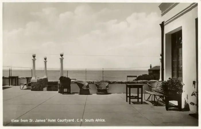 Framed Print : St Jamess Hotel courtyard, Cape Peninsula, South Africa Framed Print : St Jamess Hotel courtyard, Cape Peninsula, South Africa