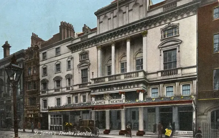 Framed Print : St. Jamess Theatre, King Street, at Duke Street, London Framed Print : St. Jamess Theatre, King Street, at Duke Street, London