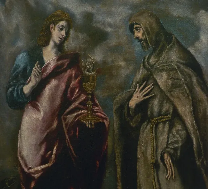 Framed Print : St John the Evangelist and St Francis of Assisi Framed Print : St John the Evangelist and St Francis of Assisi