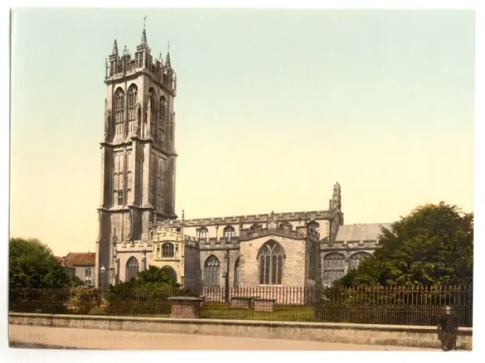 Framed Print : St. Johns Church, Glastonbury, England Framed Print : St. Johns Church, Glastonbury, England
