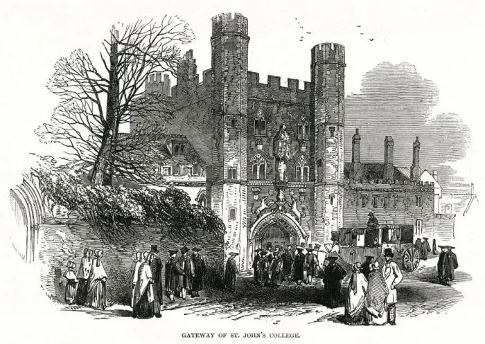 Framed Print : St Johns College Gateway 1847 Framed Print : St Johns College Gateway 1847