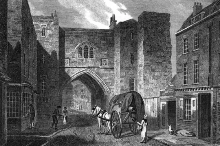 Framed Print : ST JOHNs GATE 1815 Framed Print : ST JOHNs GATE 1815