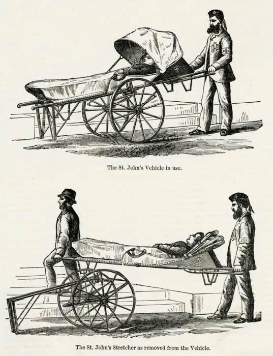 Framed Print : St Johns stretchers 1882 Framed Print : St Johns stretchers 1882