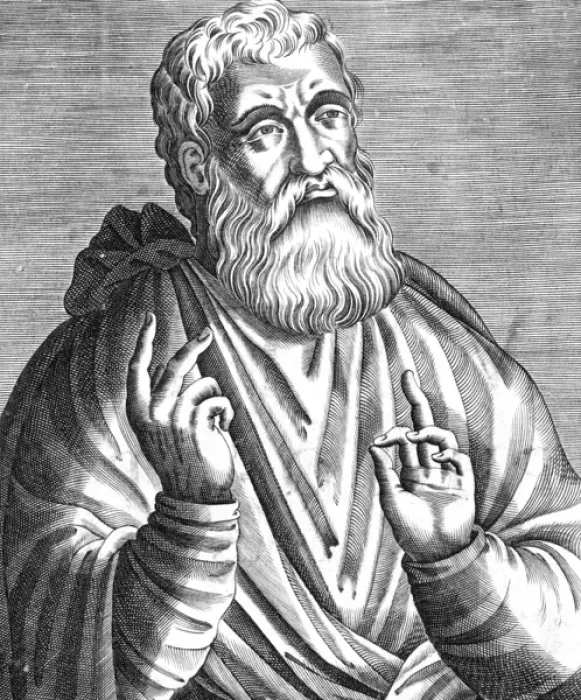 Framed Print : St Justin (c100-c165), Christian Apologist and philosopher Date: circa 140 Framed Print : St Justin (c100-c165), Christian Apologist and philosopher Date: circa 140