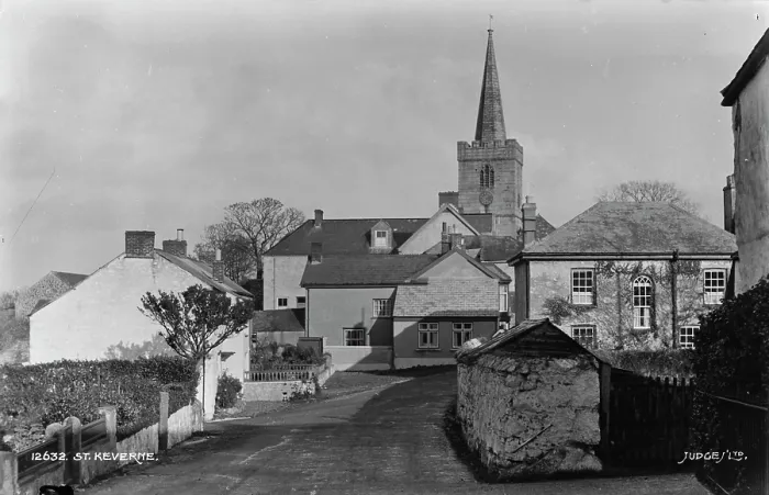Framed Print : St. Keverne Village Scene Framed Print : St. Keverne Village Scene