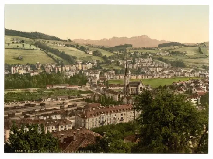 Framed Print : St. Leonard and the Santes, St. Gall, Switzerland Framed Print : St. Leonard and the Santes, St. Gall, Switzerland