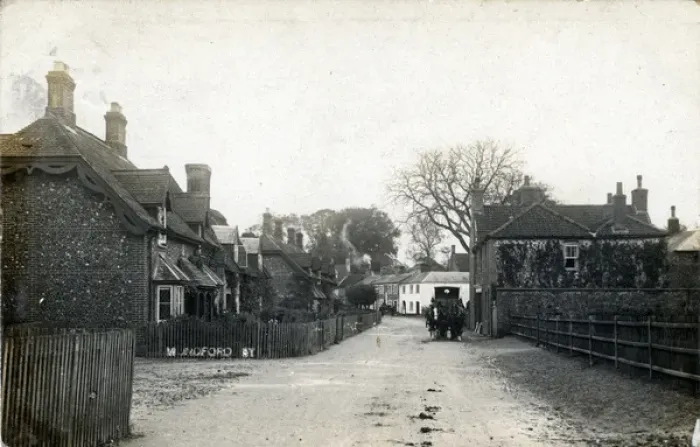 Framed Print : St Leonards Street, Mundford, Thetford, England Framed Print : St Leonards Street, Mundford, Thetford, England
