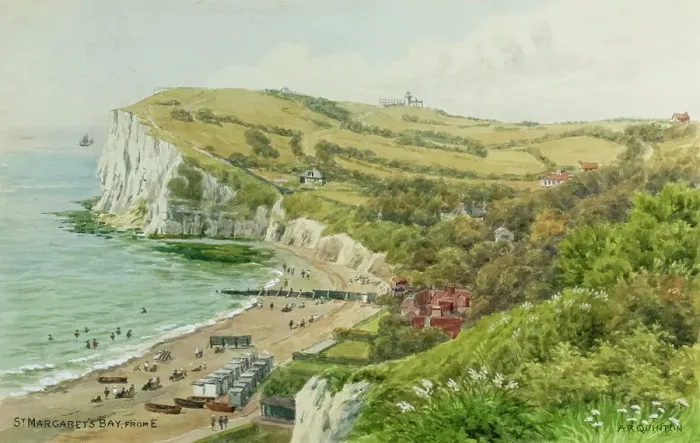 Framed Print : St Margaret's Bay, Kent, viewed from the east Framed Print : St Margaret's Bay, Kent, viewed from the east