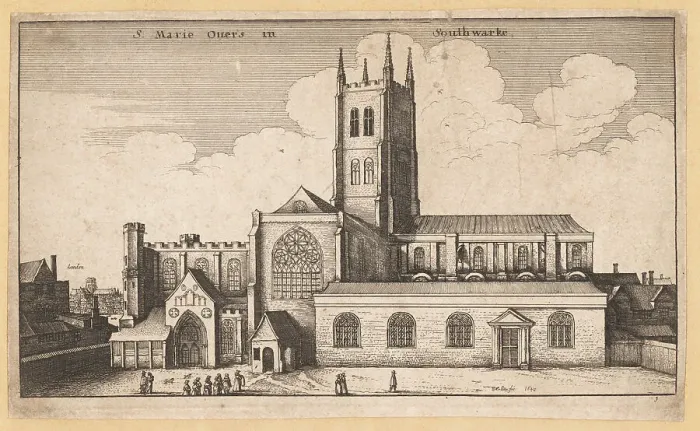 Framed Print : St. Marie Over's church (now Southwark Cathedral), 1647 Framed Print : St. Marie Over's church (now Southwark Cathedral), 1647