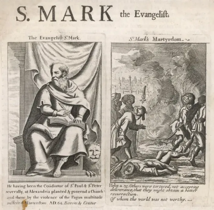 Framed Print : St Mark / Evangelist / Anon Framed Print : St Mark / Evangelist / Anon