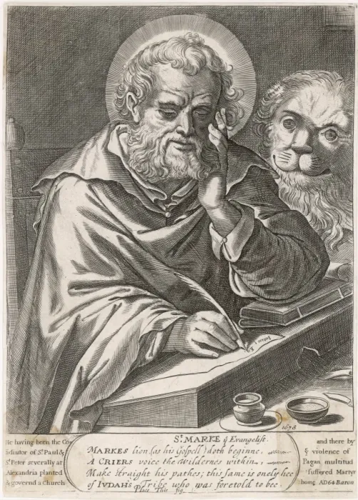 Framed Print : St Mark / Evangelist / Anon Framed Print : St Mark / Evangelist / Anon
