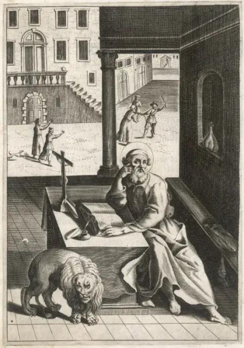 Framed Print : St Mark  /  Evangelist  /  Latin