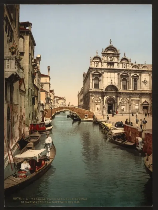 Framed Print : Before St. Marks and public hospital, Venice, Italy Framed Print : Before St. Marks and public hospital, Venice, Italy