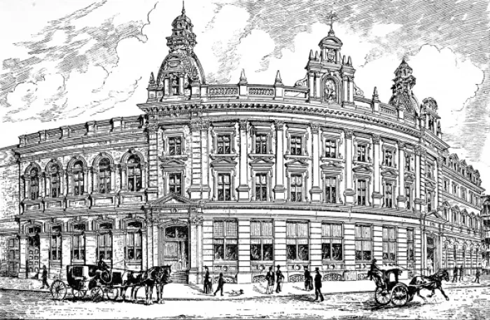 Framed Print : St Martin-in-the-Fields Townhall, 1890 Framed Print : St Martin-in-the-Fields Townhall, 1890