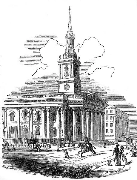 St. Martin s-in-the-Fields, London, 1842