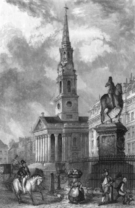Framed Print : St Martins in Fields Framed Print : St Martins in Fields