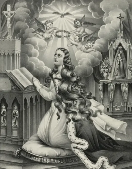 Framed Print : St. Mary Magdalen in prayer Framed Print : St. Mary Magdalen in prayer