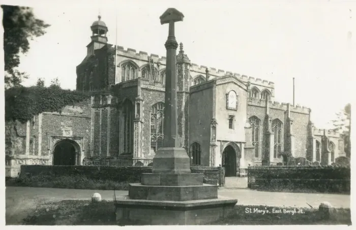 Framed Print : St. Mary the Virgin Church, East Bergholt, Suffolk. Date: circa 1930s Framed Print : St. Mary the Virgin Church, East Bergholt, Suffolk. Date: circa 1930s