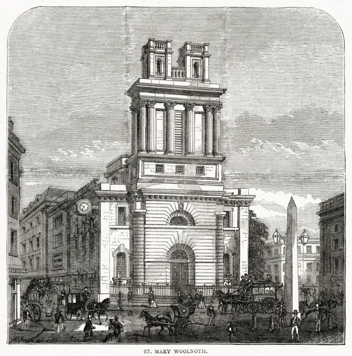 Framed Print : St Mary Woolnoth, City of London Framed Print : St Mary Woolnoth, City of London