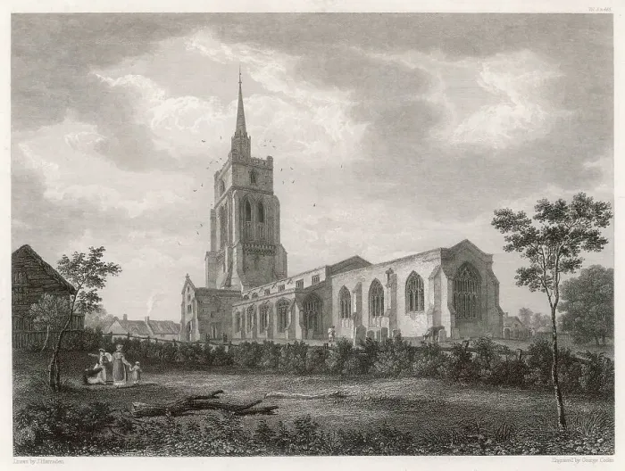 Framed Print : ST MARY'S CHURCH 1826 Framed Print : ST MARY'S CHURCH 1826
