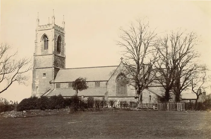 Framed Print : St Mary's Church, Lymm, Cheshire, now a Grade II listed building. Date: circa 1889 Framed Print : St Mary's Church, Lymm, Cheshire, now a Grade II listed building. Date: circa 1889