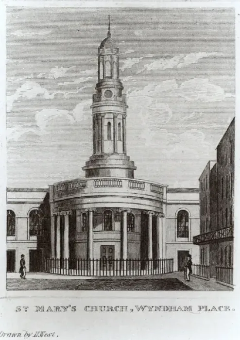 Framed Print : St Marys Church, Wyndham Place, London Framed Print : St Marys Church, Wyndham Place, London