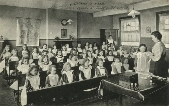 Framed Print : St Marys Waifs and Strays Home, Felixstowe - Classroom Framed Print : St Marys Waifs and Strays Home, Felixstowe - Classroom