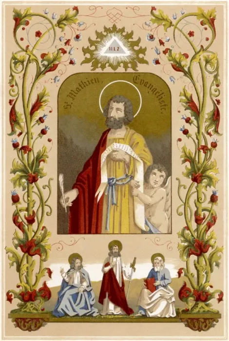 Framed Print : St Matthew / Evang / Vie Sts Framed Print : St Matthew / Evang / Vie Sts