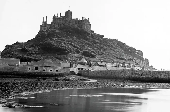 Framed Print : St. Michael's Mount, Cornwall, Victorian period Framed Print : St. Michael's Mount, Cornwall, Victorian period