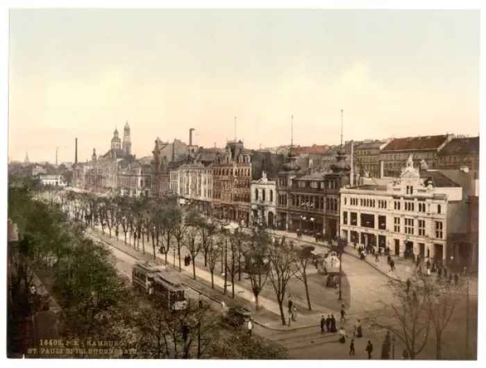 Framed Print : St. Paul Spielbudenplatz, Hamburg, Germany Framed Print : St. Paul Spielbudenplatz, Hamburg, Germany