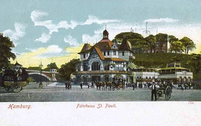 Framed Print : St Pauli Ferry Station, Hamburg, Germany Framed Print : St Pauli Ferry Station, Hamburg, Germany