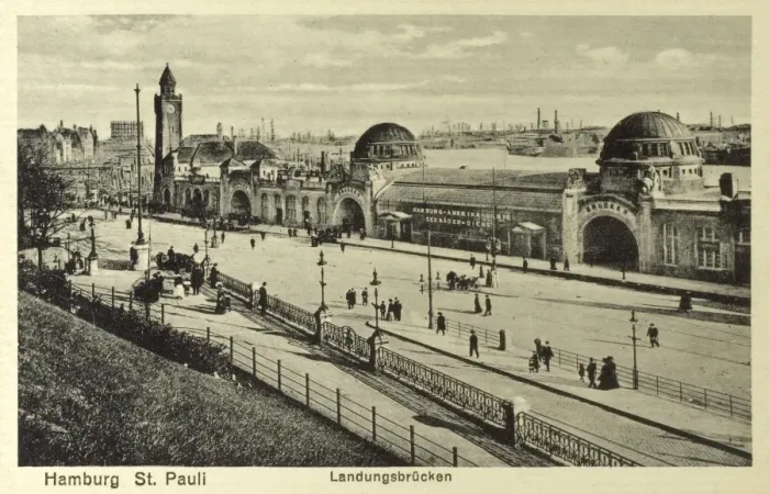 Framed Print : St. Pauli Landungsbrucken, Hamburg, Germany Framed Print : St. Pauli Landungsbrucken, Hamburg, Germany