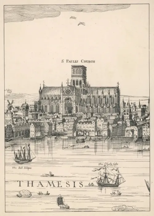 Framed Print : ST PAULs CATHEDRAL 1616 Framed Print : ST PAULs CATHEDRAL 1616