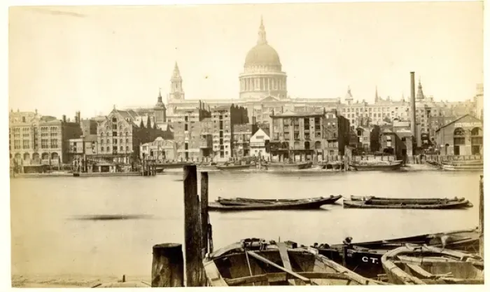 Framed Print : St. Pauls Cathedral from Bankside, London Framed Print : St. Pauls Cathedral from Bankside, London
