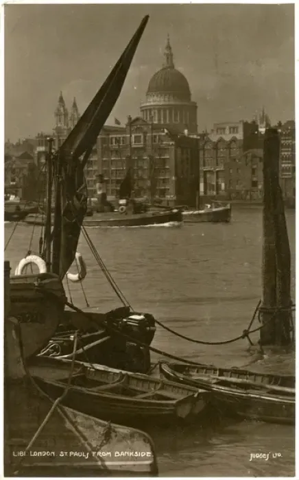 Framed Print : St Pauls Cathedral from the Bankside, London Framed Print : St Pauls Cathedral from the Bankside, London