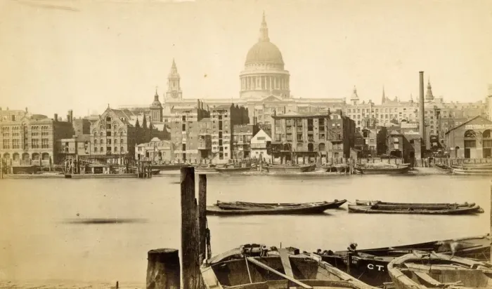 Framed Print : St Pauls Cathedral from Bankside, London Framed Print : St Pauls Cathedral from Bankside, London