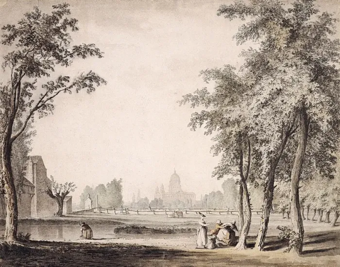 Framed Print : St. Pauls Cathedral from St. Georges Fields Framed Print : St. Pauls Cathedral from St. Georges Fields