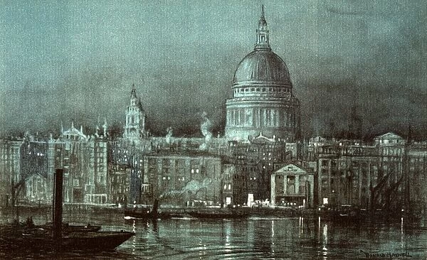 St Pauls from the river 1926