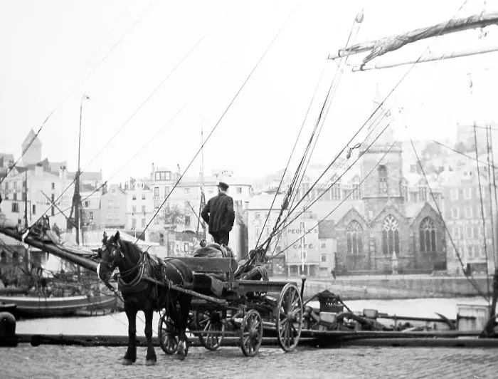 Framed Print : St. Peter Port Guernsey - Victorian period Framed Print : St. Peter Port Guernsey - Victorian period