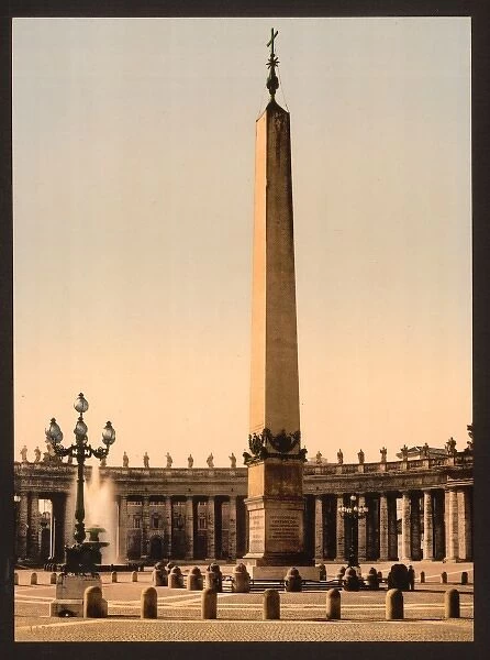 St. Peters Place, the obelisk, Rome, Italy