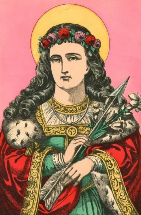 Framed Print : St Philomena / Epinal Framed Print : St Philomena / Epinal