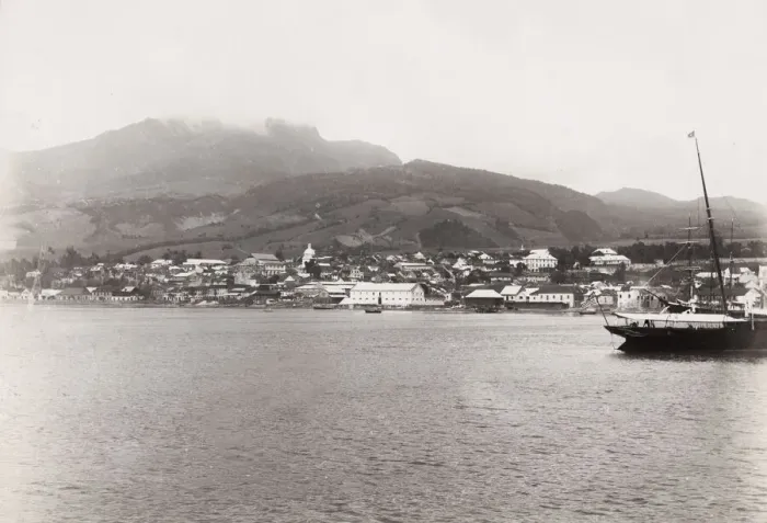 Framed Print : St. Pierre Martinique, West Indies, from the sea Framed Print : St. Pierre Martinique, West Indies, from the sea