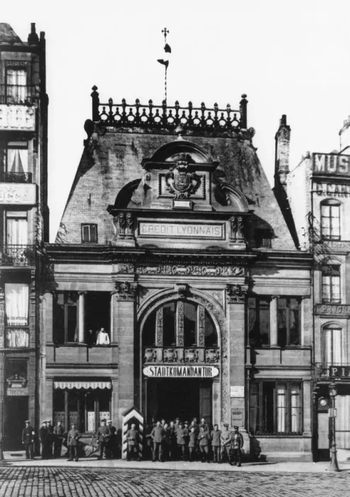 Framed Print : St. Quentin, France under German Occupation Framed Print : St. Quentin, France under German Occupation