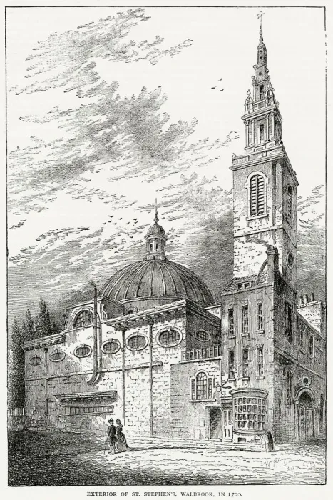 Framed Print : St Stephens Walbrook, in the City of London. Date: 1700 Framed Print : St Stephens Walbrook, in the City of London. Date: 1700