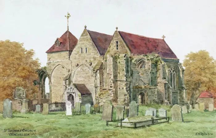 Framed Print : St Thomas's Church, Winchelsea, Sussex Framed Print : St Thomas's Church, Winchelsea, Sussex
