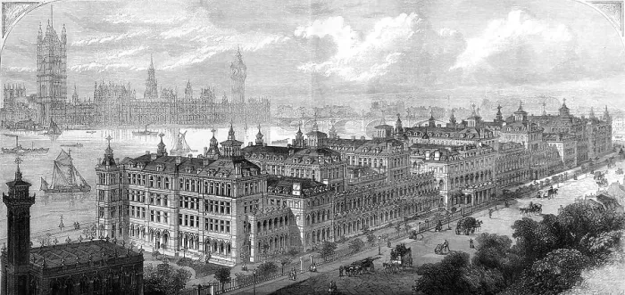 Framed Print : St Thomass Hospital Framed Print : St Thomass Hospital