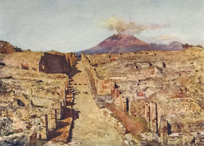 Framed Print : Via Stabia - Pompeii Framed Print : Via Stabia - Pompeii