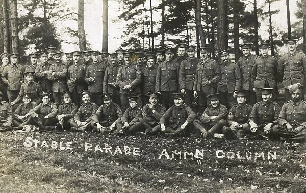 Stable Parade Ammunition Column, WW1