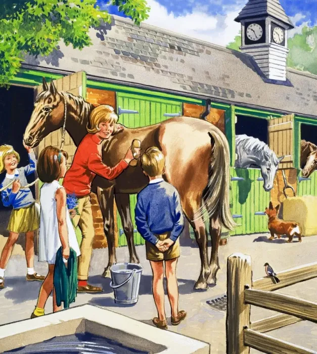 Framed Print : At the stables Framed Print : At the stables